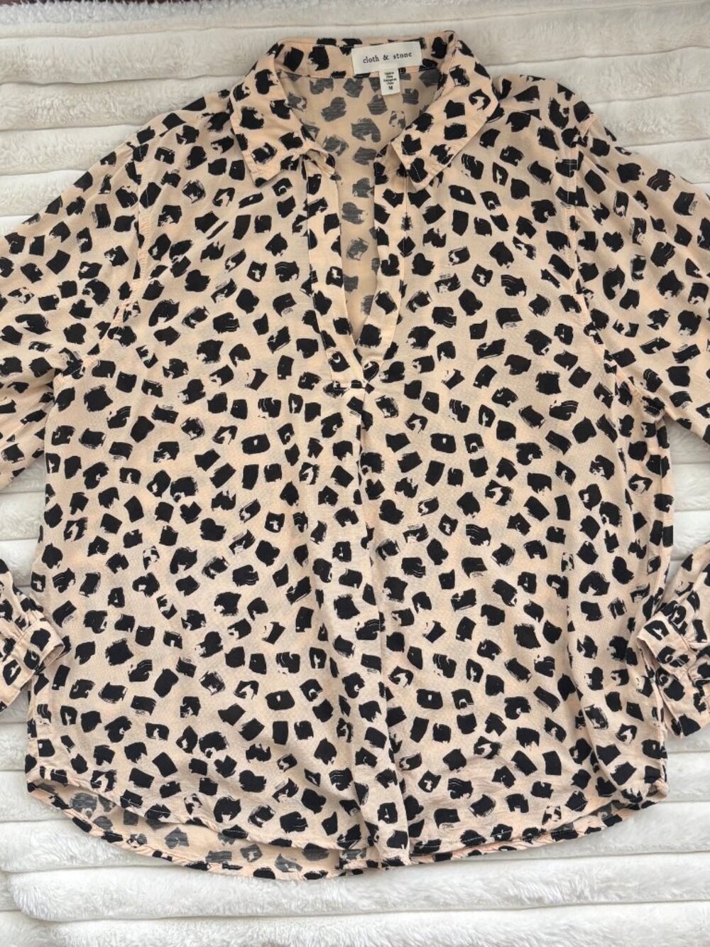 Cloth & Stone Popover Shirt Sz Medium